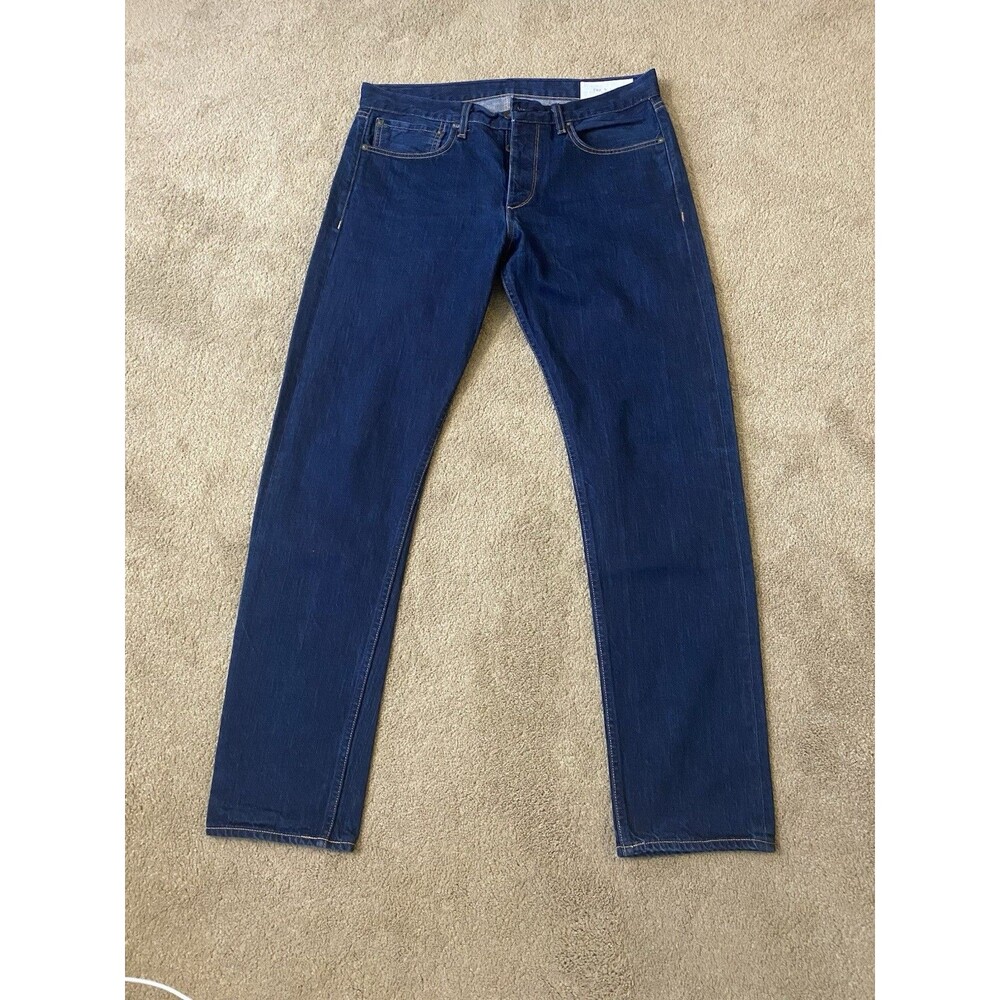 Rag & Bone Button Fly Fit 2 Slim Men’s Jeans Dark Indigo Wash Size 34x32